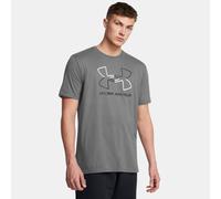 Camiseta de manga corta Under Armour Foundation para hombre Castlerock / Blanco / Negro M