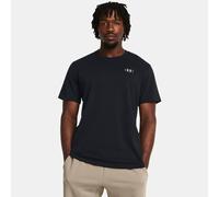 Camiseta de manga corta Under Armour Heavyweight Left Chest Patch para hombre Negro / Blanco XXL