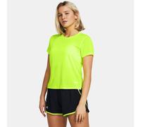 Camiseta de manga corta Under Armour Launch para mujer High Vis Amarillo / Reflectante M