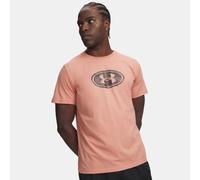 Camiseta de manga corta Under Armour Lockertag Print para hombre Canyon Rosa / Peppercorn XL