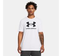 Camiseta de manga corta Under Armour Logo para hombre Blanco / Negro XS