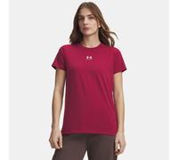 Camiseta de manga corta Under Armour Rival Core para mujer Claret / Blanco S