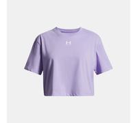 Under Armour Niña Rival Short Sleeve, Camiseta de Manga Corta Suave y cómoda, Camiseta Deportiva Transpirable para Entrenamiento, educación física y atletismoTransparent / / White,YXL