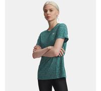 Camiseta de manga corta Under Armour Tech™ Twist para mujer Rack Verde / Blanco XL