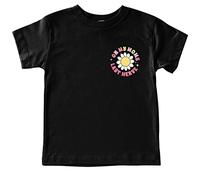 Camiseta de manga corta unisex para mujer con texto en inglés "ON My Moms Last Nerve" para adolescentes y adolescentes. Camiseta divertida con estampado para bebés de 3 a 13 años, Negro , 6-8 años