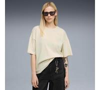 Camiseta de manga corta y cuello redondo HER Mujer Talla M. Color Beige