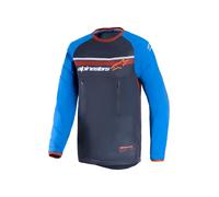Alpinestars Maxdura Dual Maillot de motocross, gris-azul, tamaño 3XL para Hombres
