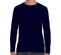 Camiseta De Manga Larga Con Cuello Redondo Gildan SoftStyle S-3XL