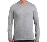 Camiseta De Manga Larga Con Cuello Redondo Gildan SoftStyle S-3XL