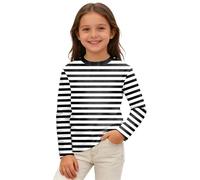- Camiseta de manga larga con rayas de carnaval, camiseta gráfica de colores para una cómoda camiseta de ocio, ideal para jugar. Descubre un compañero resistente para el día a día con un diseño alegre