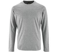 Camiseta De Manga Larga De Algodón S-4XL SOL'S Imperial Cuello Redondo