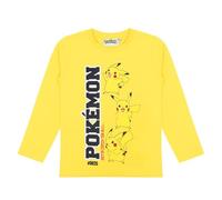 Camiseta de manga larga de Pokémon en varios diseños, amarillo, 140 cm