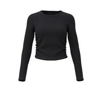 Camiseta de Manga Larga for Yoga, Ciclismo, Tenis, Deportes al Aire Libre, Informal, for Mujer para Fitness Yoga(Black,XXL)