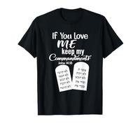 Camiseta de manga larga If You Love Me Keep My Commandments Camiseta