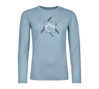 Camiseta de manga larga Ortovox 185 MERINO MTN CUTOUT LS W (glacier grey) Mujer