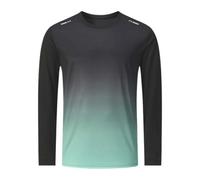 Camiseta de manga larga para hombre con pulsera flexible, camisas Sun Athletic para caminar, correr, entrenamiento, Rash Guard, camiseta sin tirantes moldeadora, verde, 3XL