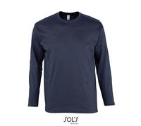 Camiseta De Manga Larga Para Hombre De Algodón Regular Con Cuello S-5XL