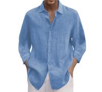 Camiseta de manga larga para hombre, franela de algodón, ajuste regular, camisas formales para hombre, camisas de vestir informales y elegantes, camisas de vestir con botones, camisa lisa y acogedora