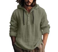 Camiseta de manga larga para hombre, franela de algodón, formal, ajuste regular, camisas de vestir informales y elegantes, camisas de vestir con botones, camisa lisa y acogedora para hombre, casual, a