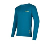 Camiseta de manga larga para hombre La Sportiva Climbing on the Moon (Turchese/Giallo)