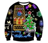 Camiseta de manga larga para hombre, sudadera con capucha para hombre, chaqueta de entretiempo, chaqueta deportiva, suéter de Navidad, suéter de Navidad, sudadera para hombre, impresión 3D, divertida