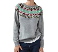 Camiseta de manga larga para mujer, con estampado holgado, cuello redondo, bloques de colores, punto casual, cómodo, camiseta, alta tendencia, hilo suave, verde, M