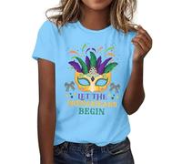 Camiseta de manga larga para mujer con texto "Mi yerno es mi hijo favorito", elegante, azul claro, S