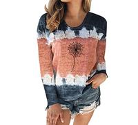 Camiseta de manga larga para mujer, cuello redondo, cuello redondo, manga larga, blusa de satén, parte superior para mujer, Negro , XXL