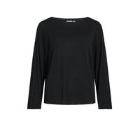 Camiseta de manga larga para mujer VILA Diseño plisado elegante Cuello de barco