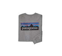 Camiseta de manga larga Patagonia L/s P-6 Logo Responsibili-tee (Gravel Heather) hombre