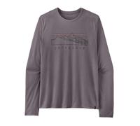 Patagonia - Ropa de senderismo - M's L/S Cap Cool Trail Shirt - Stratapeaks May Grey - Talla S - Gris Gris S