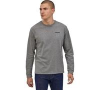 Camiseta de manga larga Patagonia L/s P-6 Logo Responsibili-tee (Gravel Heather) hombre