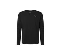 Pepe Jeans Original Basic Camiseta para Hombre Slim Fit Manga Larga Negro, XS