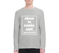 Camiseta De Manga Larga Personalizada Hombre Y Mujer - Agrega Tu Texto/Imagen/Foto/Logo DiseñA T-Shirts De Manga Larga - T-Shirt Personalizado Divertida para Aniversario M