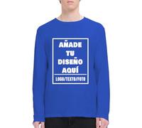 Camiseta De Manga Larga Personalizada Hombre Y Mujer - Agrega Tu Texto/Imagen/Foto/Logo DiseñA T-Shirts De Manga Larga - T-Shirt Personalizado Divertida para Aniversario S