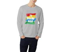 Camiseta De Manga Larga Personalizada Unisex Agrega Tu Texto/Imagen/Foto/Logo DiseñA Camiseta De Manga Larga T-Shirts Personalizado para CumpleañOs, Parejas L