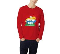 Camiseta De Manga Larga Personalizada Unisex Agrega Tu Texto/Imagen/Foto/Logo DiseñA Camiseta De Manga Larga T-Shirts Personalizado para CumpleañOs, Parejas S