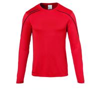 uhlsport Stream 22 Trikot Langarm Sudadera De Entrenamiento, Hombre, Blanco/Rojo, XL