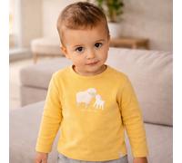 Camiseta de manga larga Warm Yellow con oveja, talla 44–74 | Little Dutch – 56