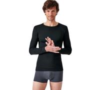 Damart Camiseta de Cuello Redondo, Punto Thermolactyl clásico, Manga Larga térmica, Negro Y Negro, S para Hombre