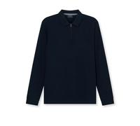 Camiseta De Manga Larga Zip Casual Para Hombre Regular Fit Azul 543084 18 MARINO