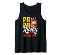 Camiseta de máquina tragamonedas Papa Lucky Casino Gambling Vegas Camiseta sin Mangas