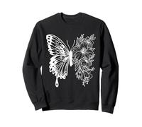 Camiseta de mariposa con divertido diseño unisex para hombres y mujeres Sudadera