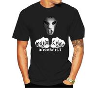 Camiseta de moda Hardcore Angerfist - Camiseta de algodón para hombre, color negro, talla L, color negro, Negro, M