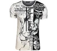 Camiseta de moda para hombre deslavada vintage con cuello en V impresa Never Give Up con mangas cortas, disponible en blanco, gris, naranja y verde de la talla S a XXL, gran idea de regalo de Navidad,
