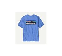 Camiseta de montaña patagonia p-6 logo hombre azul abundante S