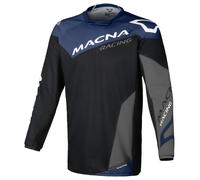 Camiseta de motocross Hombre Macna Backyard-1 Black / Blue