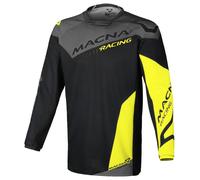Camiseta de motocross Hombre Macna Backyard-1 Black / Yellow