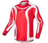 Camiseta de motocross infantil Alpinestars Racer Lurv rojo-blanco L
