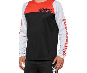 Camiseta de MTB 100% R-CORE Racer Negro/Rojo RacingS Negro,Rojo Racing